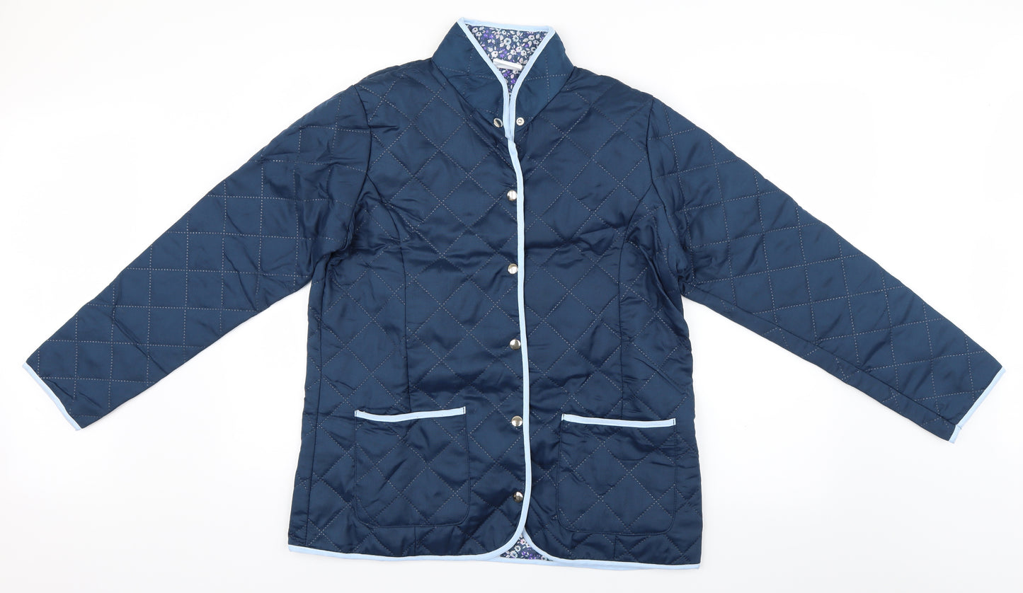 Nathalie Anderson Womens Blue   Jacket  Size 16