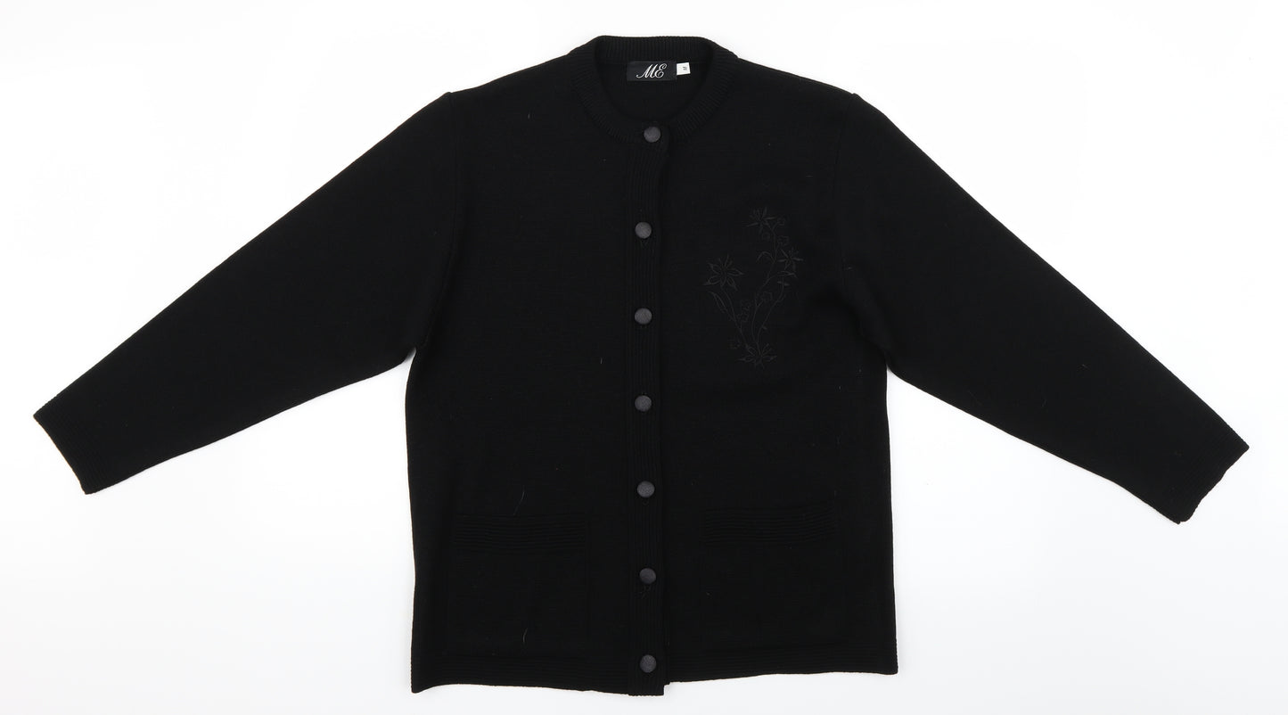 Me Womens Black   Cardigan Jumper Size M