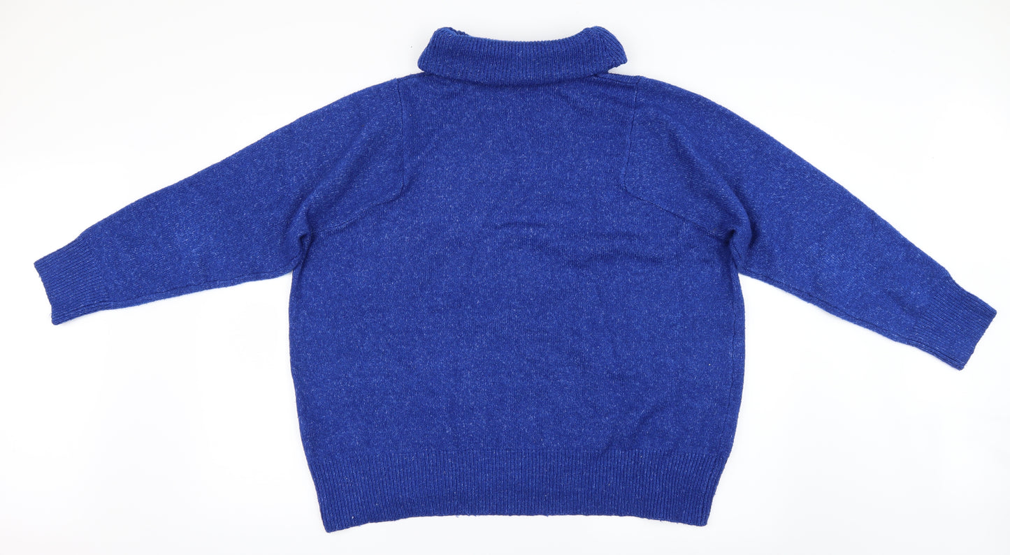 George Womens Blue   Pullover Jumper Size M