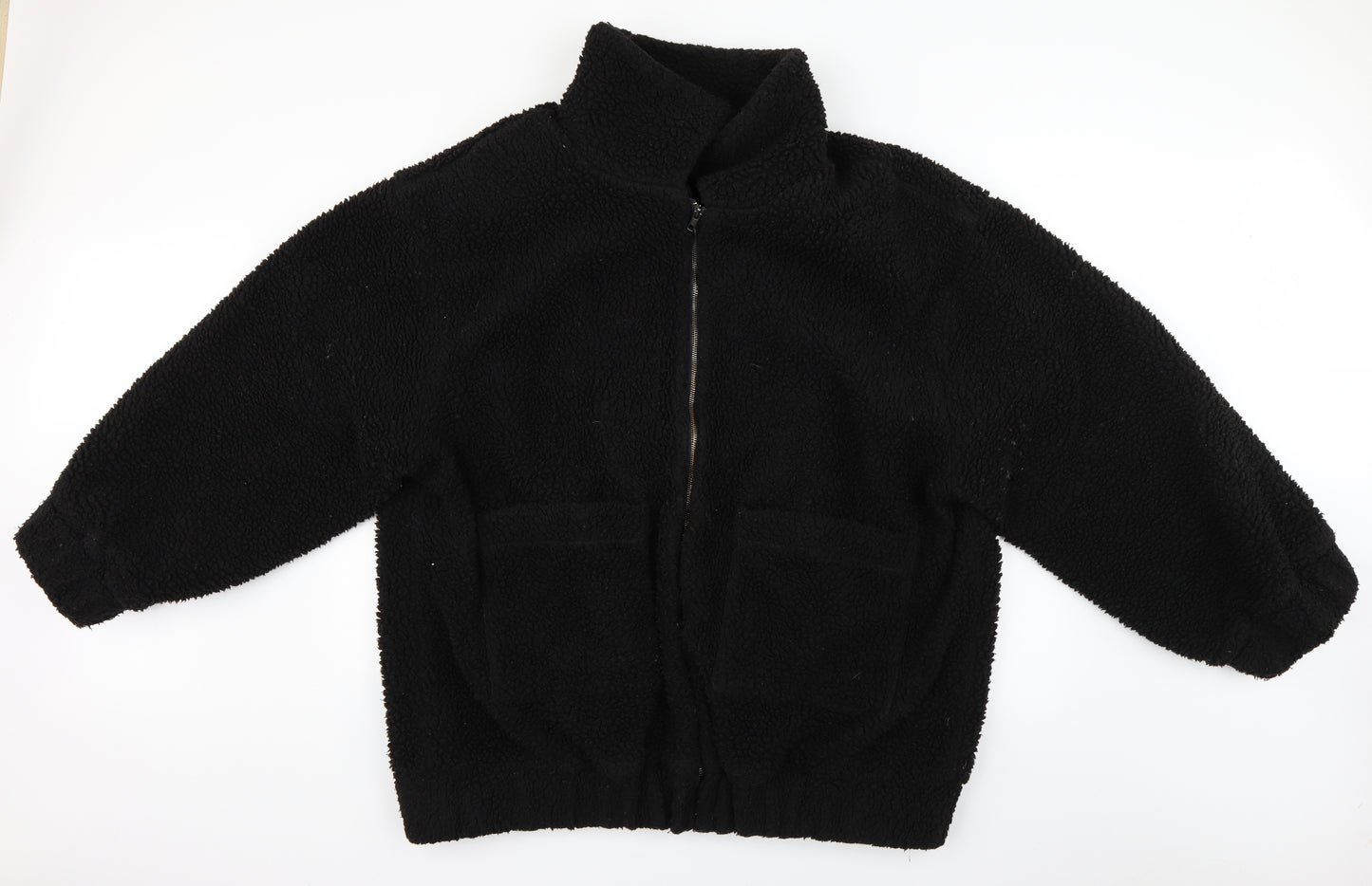 PRETTYLITTLETHING Womens Black   Puffer Jacket Coat Size 16