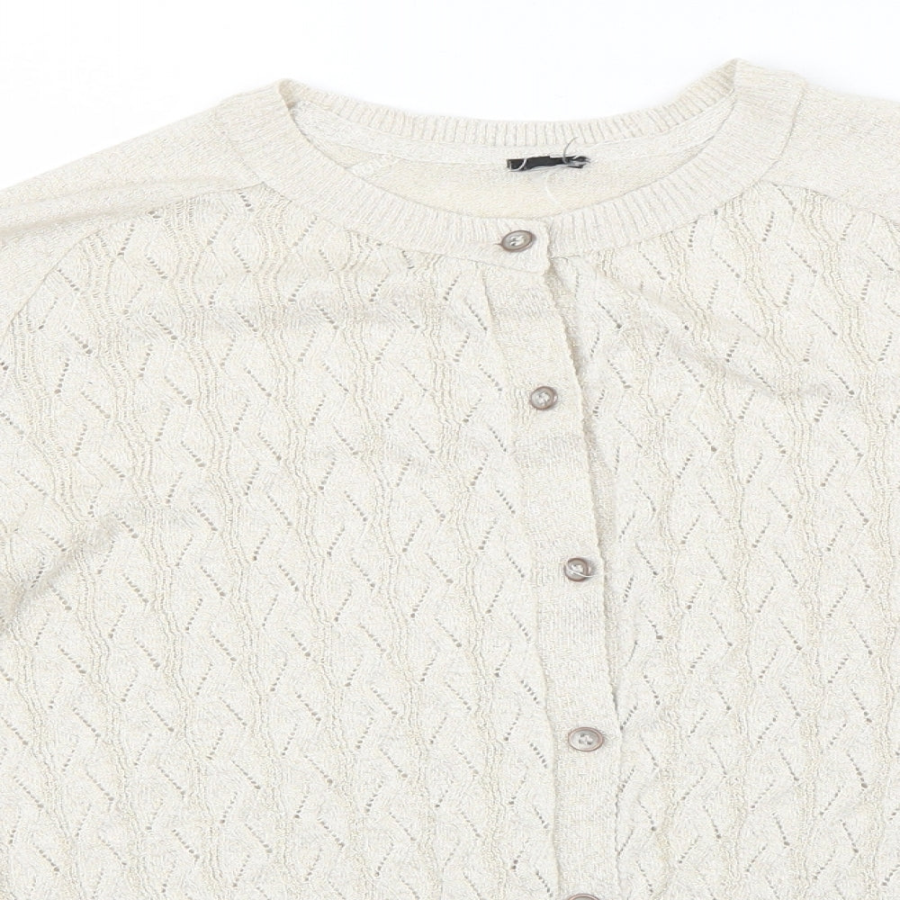 Gok for Tu Womens Beige   Cardigan Jumper Size 8