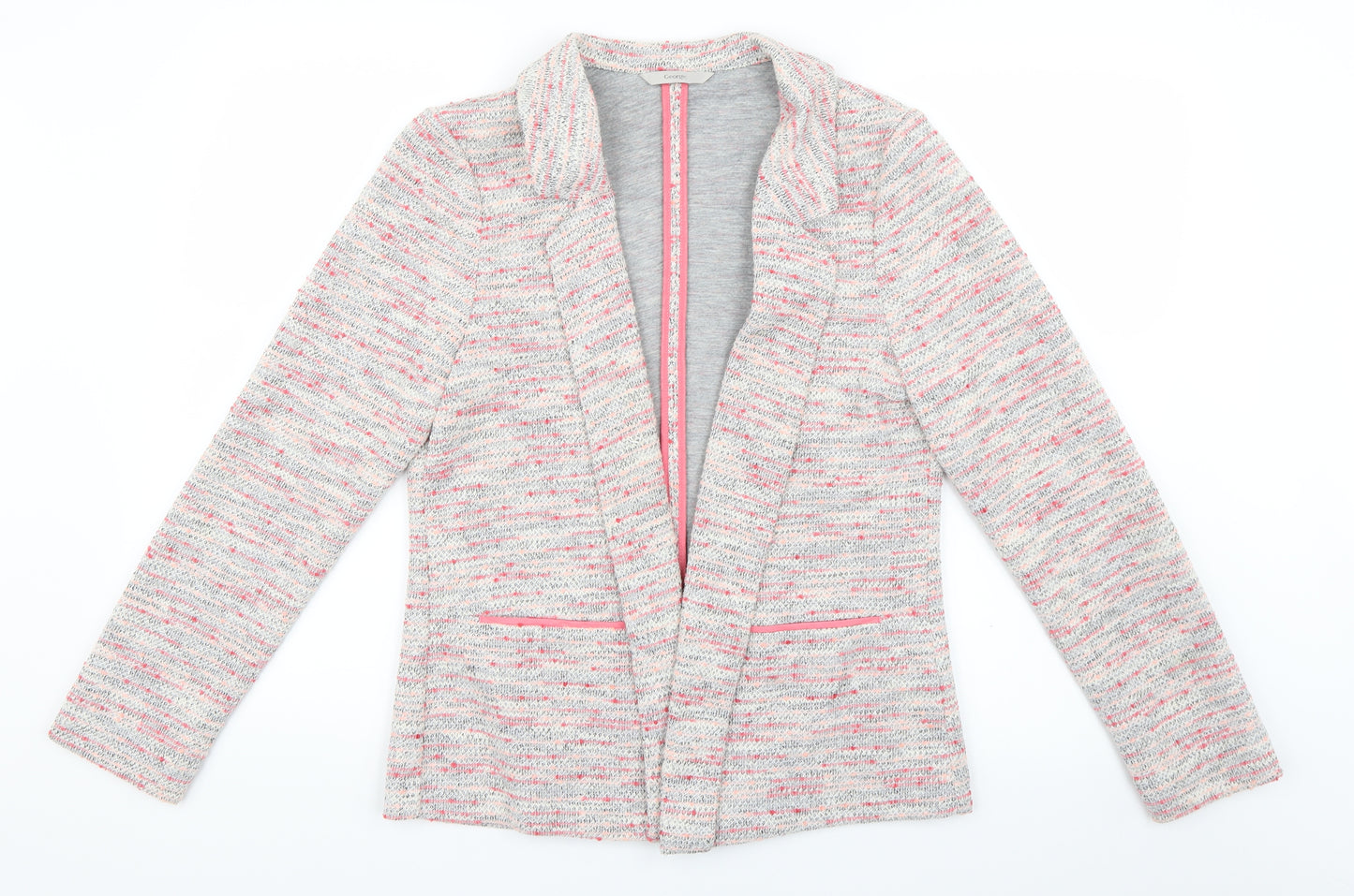 George Womens Pink Striped  Jacket Blazer Size 10