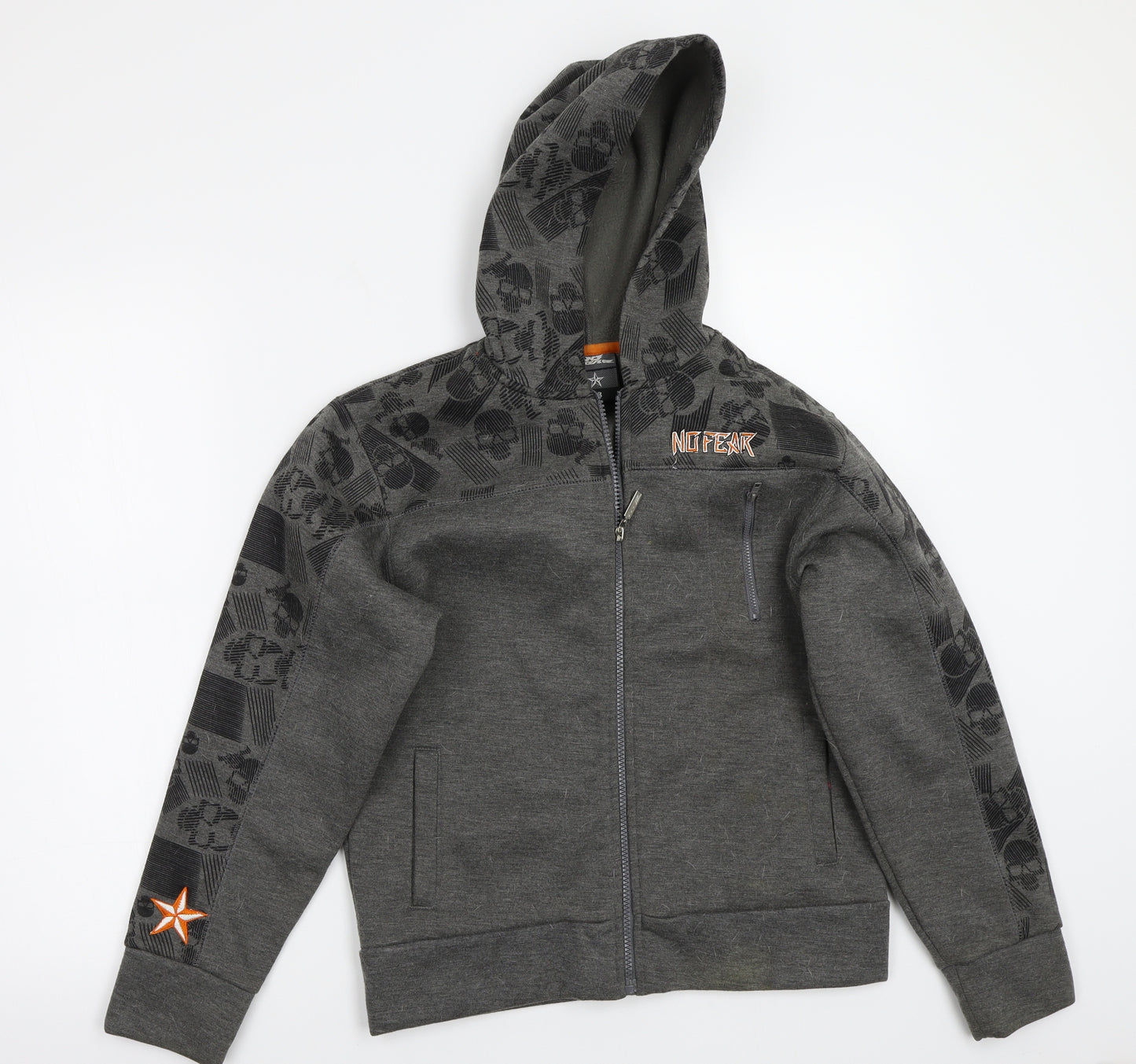 No Fear Boys Grey   Jacket Coat Size 13 Years