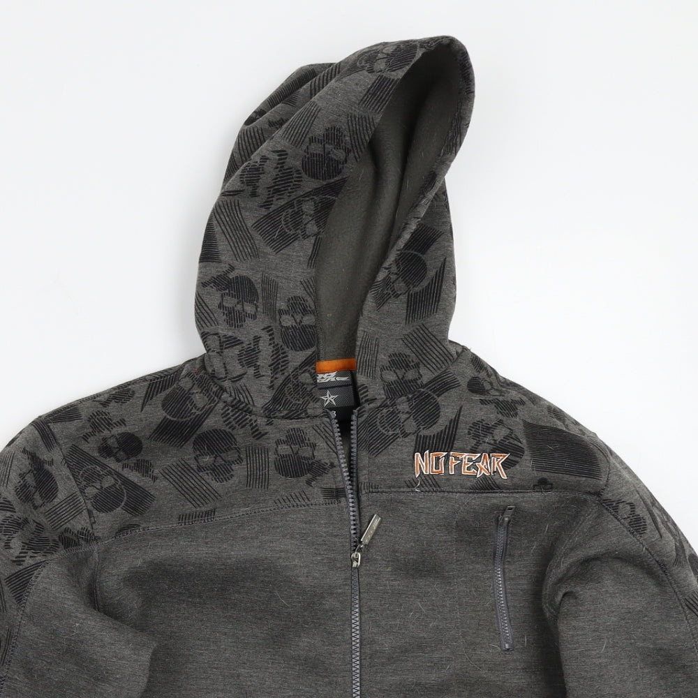 No Fear Boys Grey   Jacket Coat Size 13 Years