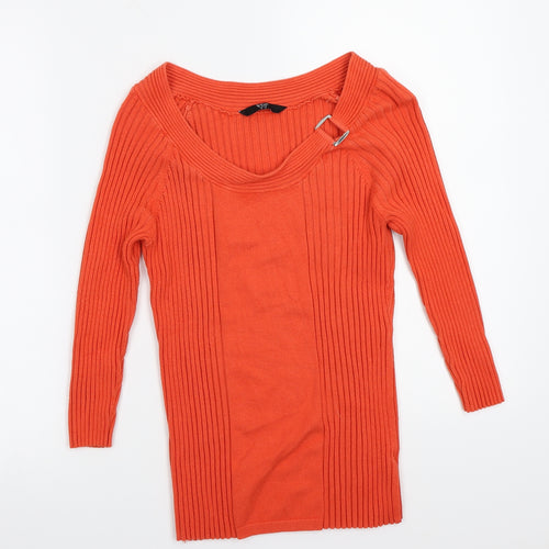 BHS Womens Orange   Pullover Jumper Size 14