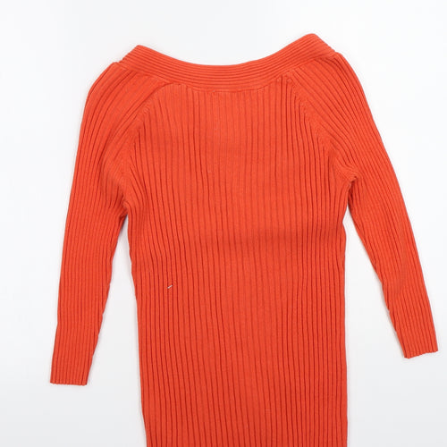 BHS Womens Orange   Pullover Jumper Size 14