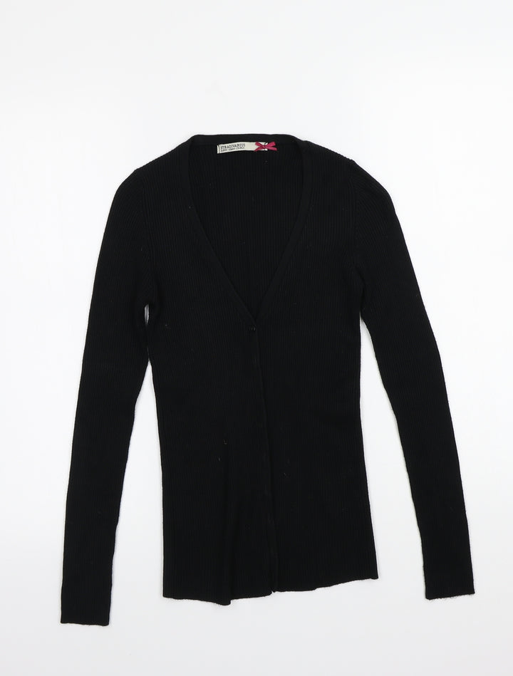 Stradivarius Womens Black Cardigan Jumper Size M