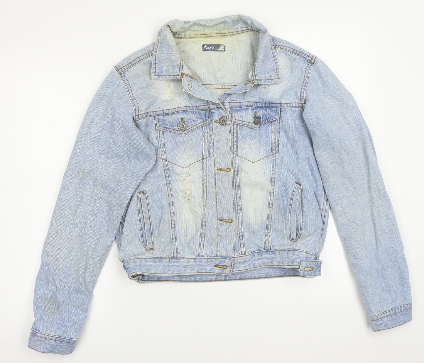 People Womens Blue   Jacket Coat Size XL