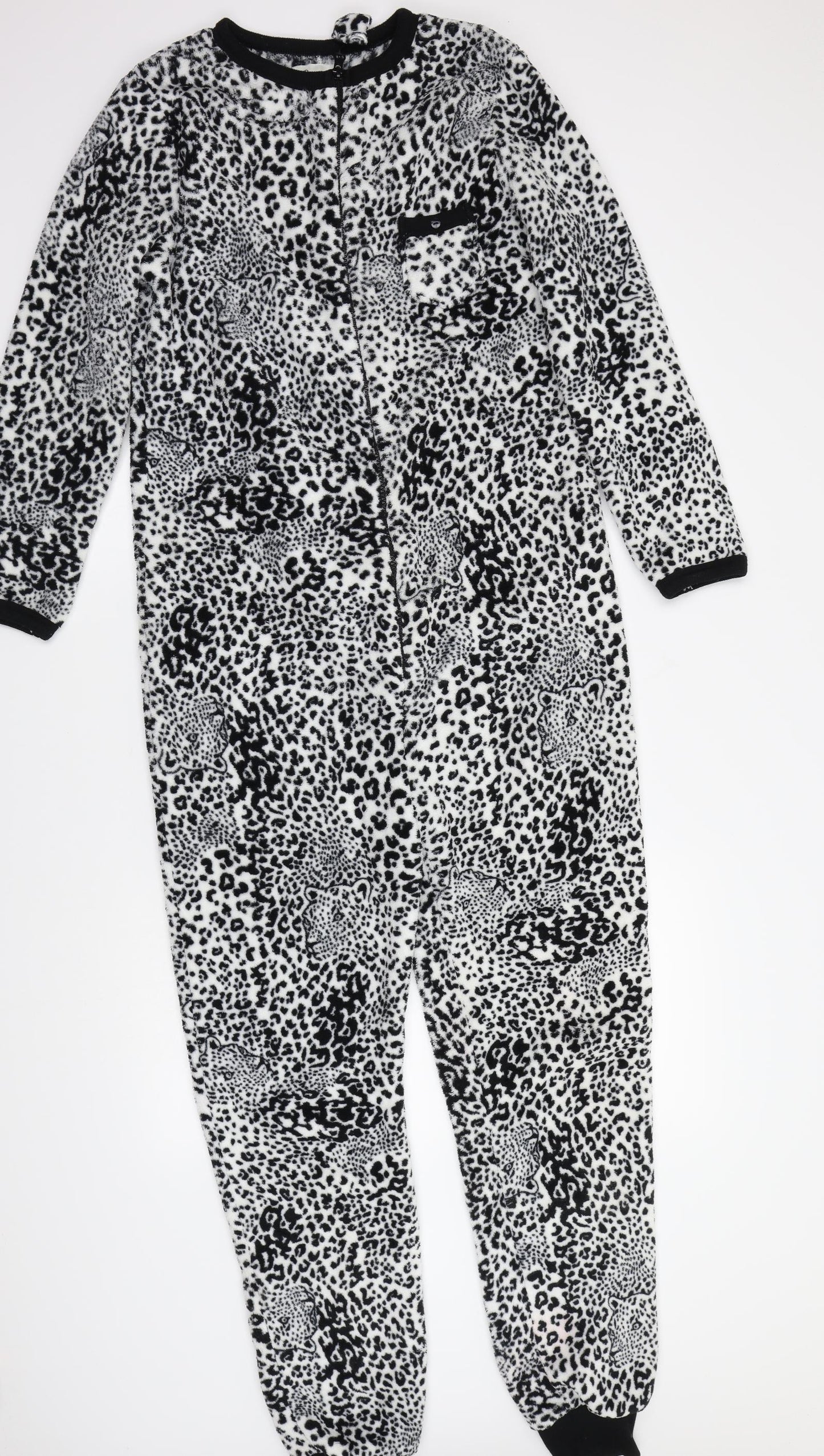 Love to lounge Womens White Animal Print  Top One Piece Size S