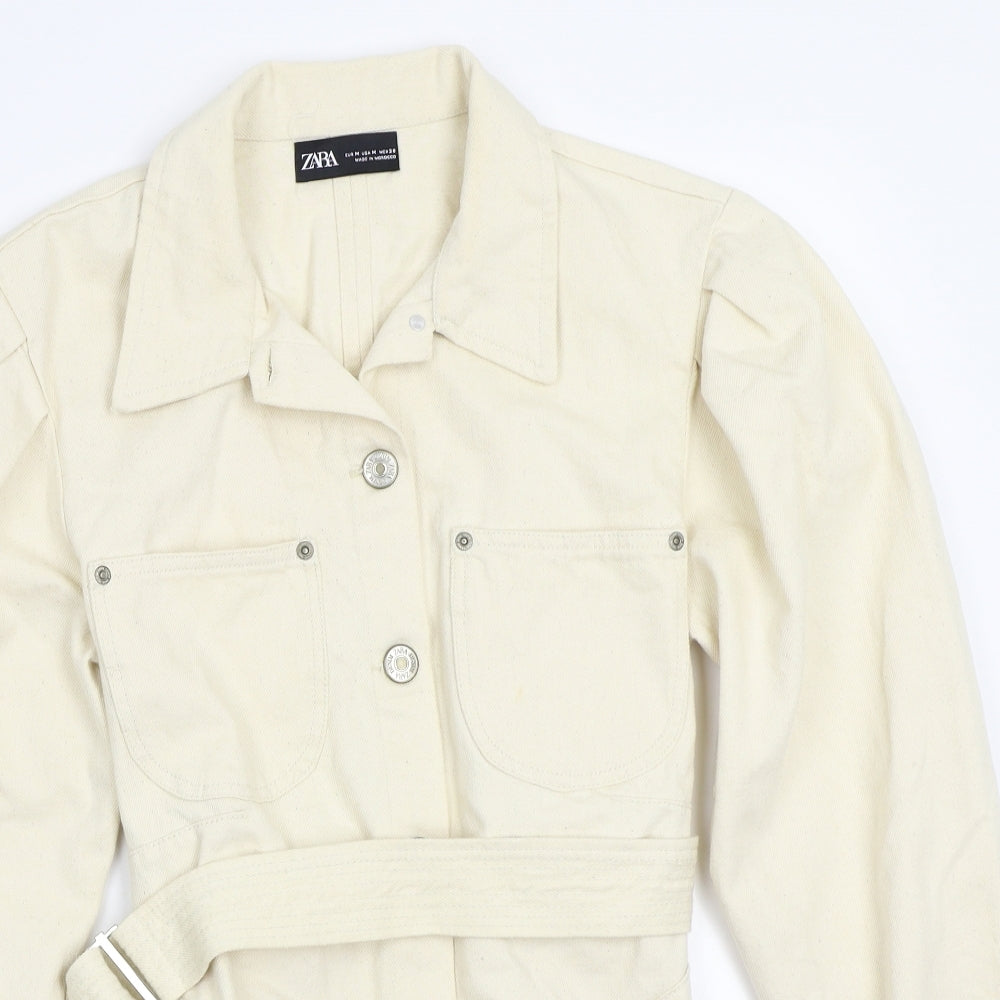 Zara Womens Beige   Jacket Coat Size M