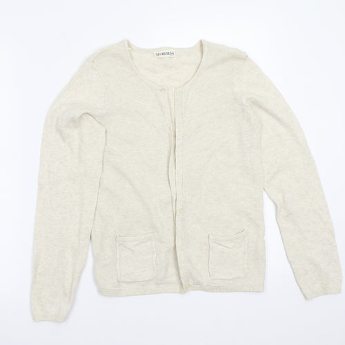 TEX Womens Beige   Cardigan Jumper Size 14