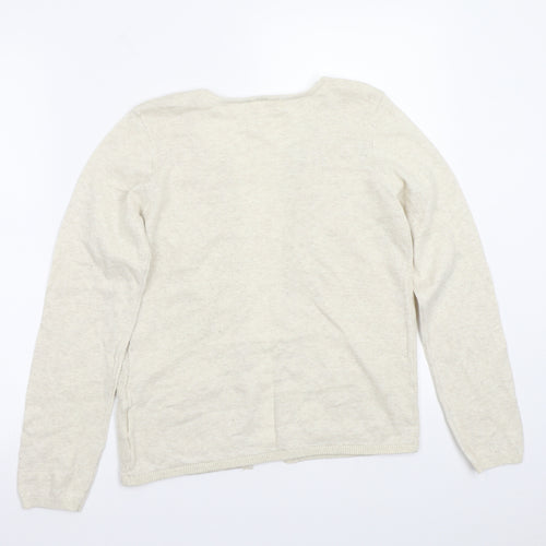 TEX Womens Beige   Cardigan Jumper Size 14