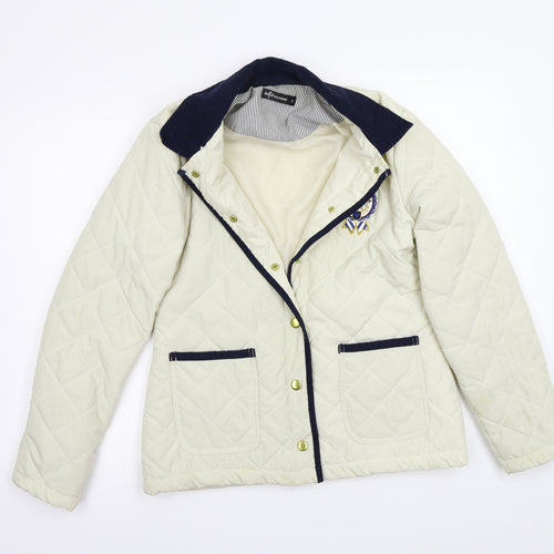internationale Womens Beige   Jacket Coat Size 12