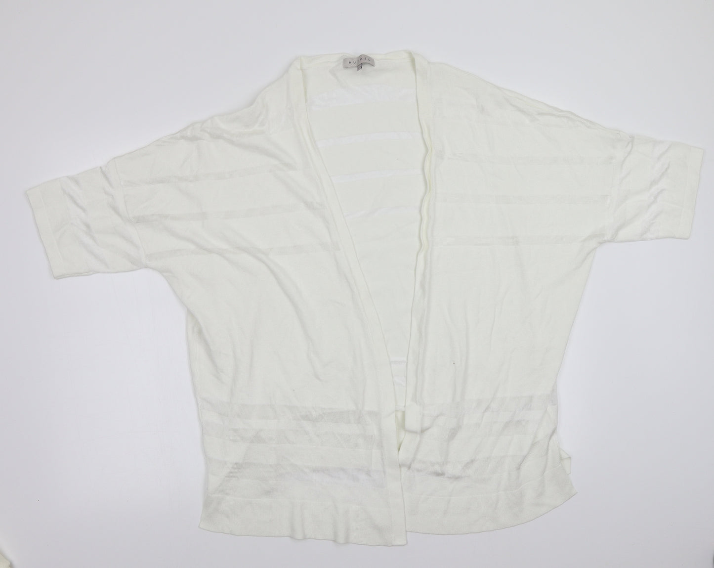 Nutmeg Womens White   Cardigan Jumper Size 22
