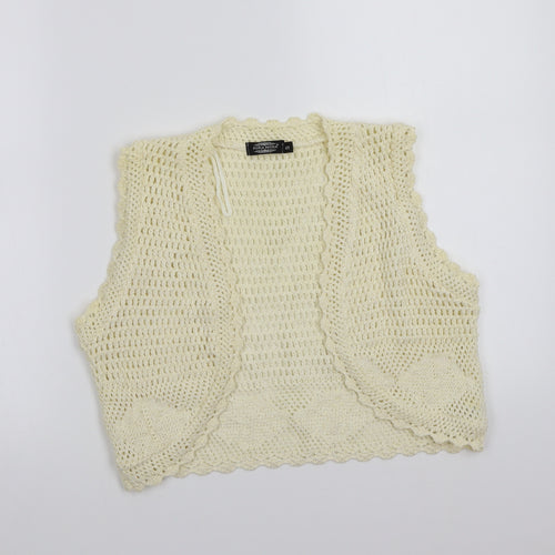 Pura moda Womens Beige   Cardigan Jumper Size S