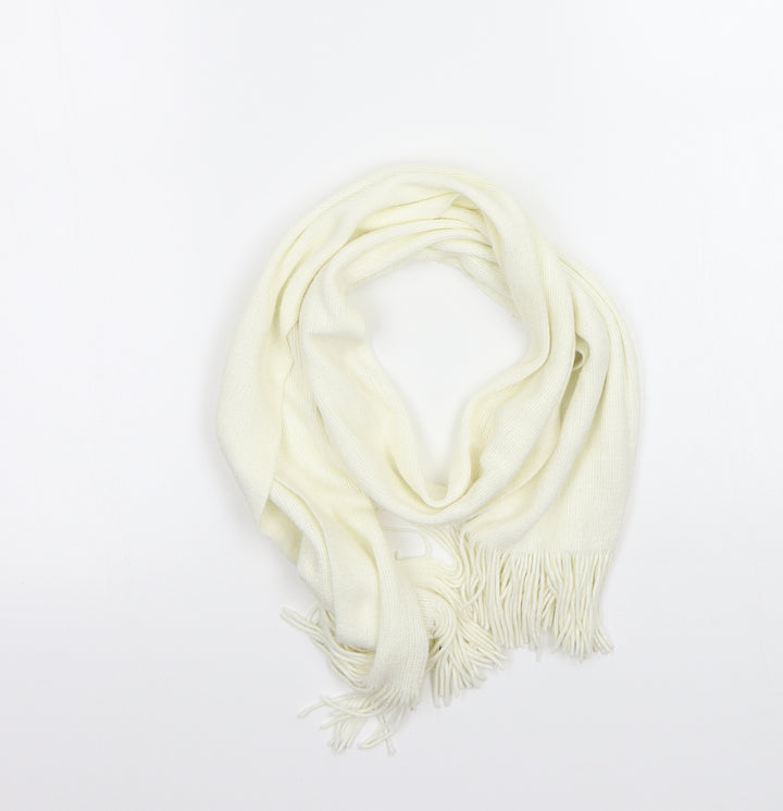 Preworn Womens White    Scarf