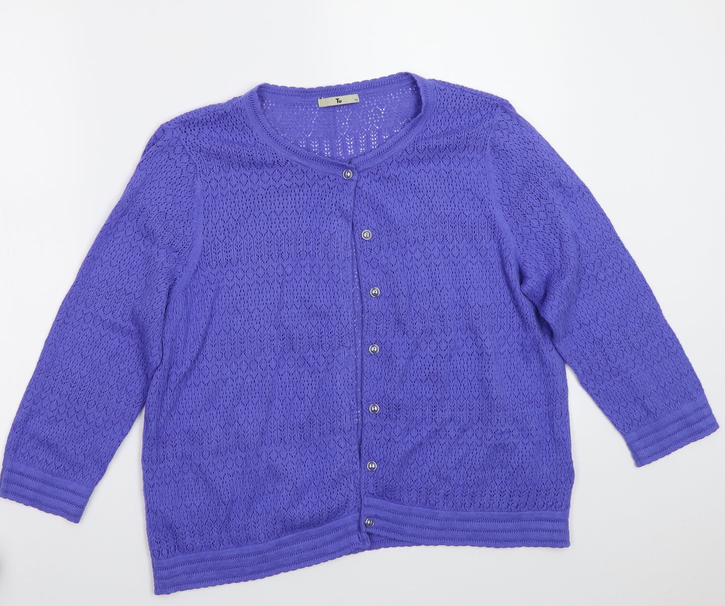 TU Womens Blue   Cardigan Jumper Size 16