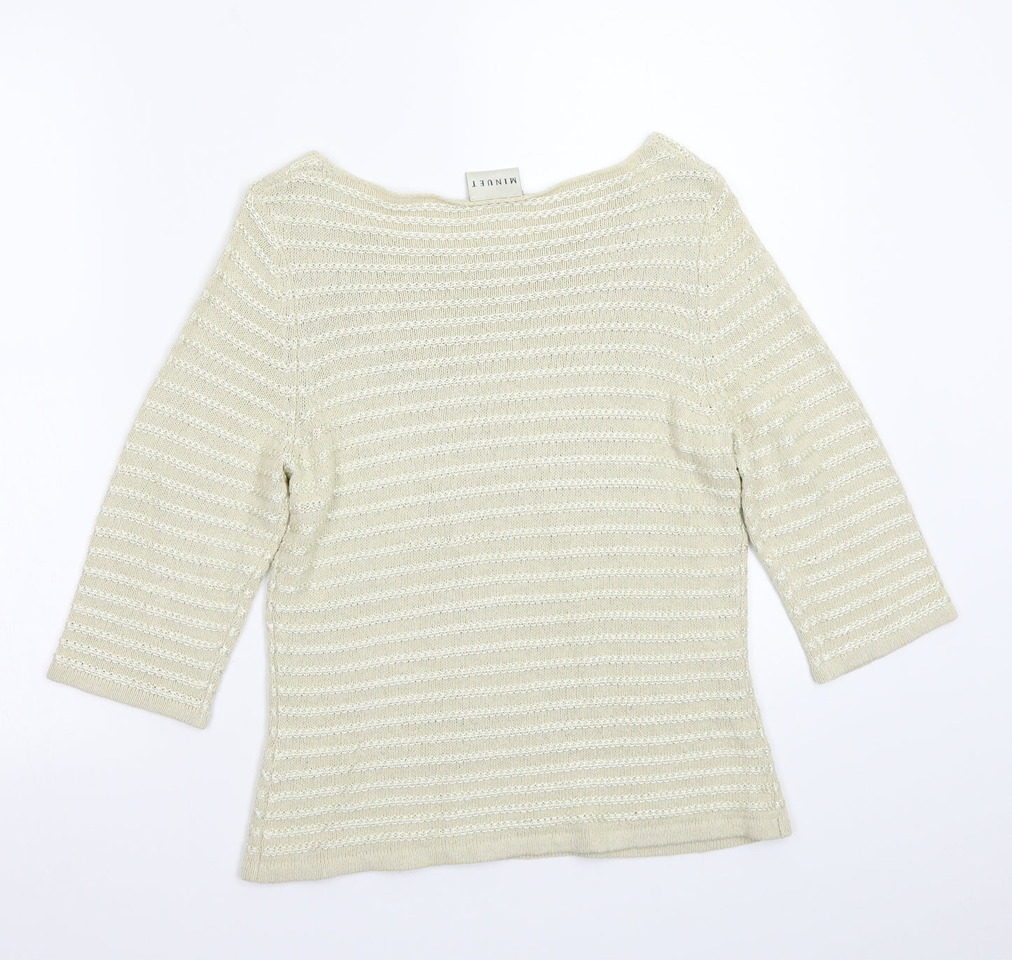 Minuet Womens Beige   Pullover Jumper Size 12