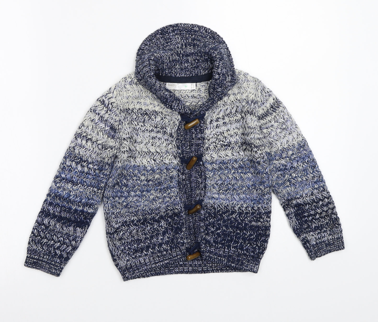 M&Co Boys Blue   Cardigan Jumper Size 18-24 Months