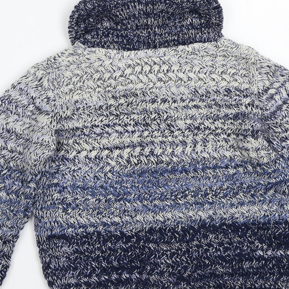 M&Co Boys Blue   Cardigan Jumper Size 18-24 Months
