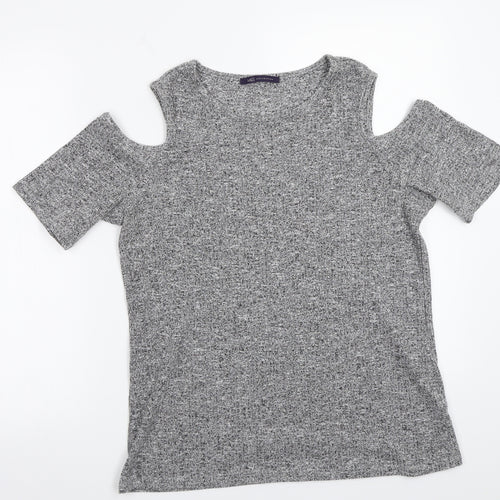 Marks and Spencer Womens Grey   Basic T-Shirt Size 16