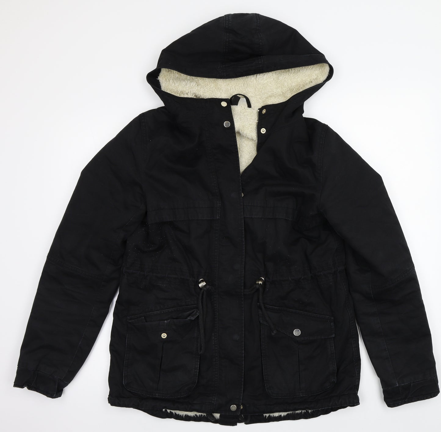 H&M Womens Black   Jacket Coat Size 6