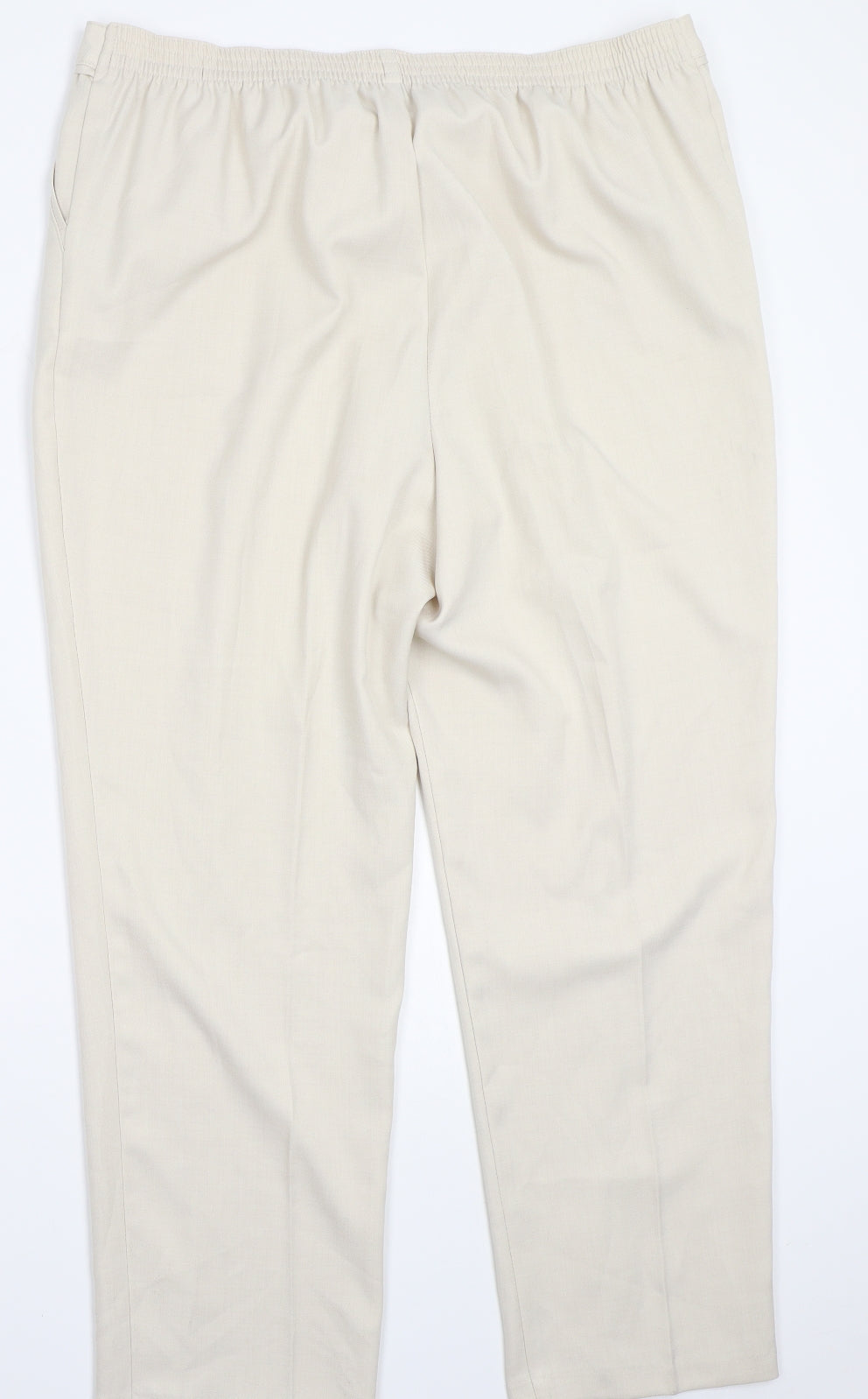 Marks and Spencer Womens Ivory   Trousers  Size 18 L27 in