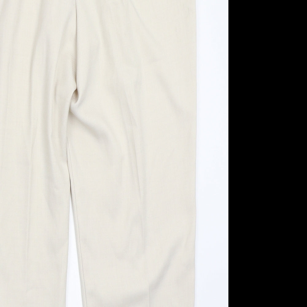 Marks and Spencer Womens Ivory   Trousers  Size 18 L27 in