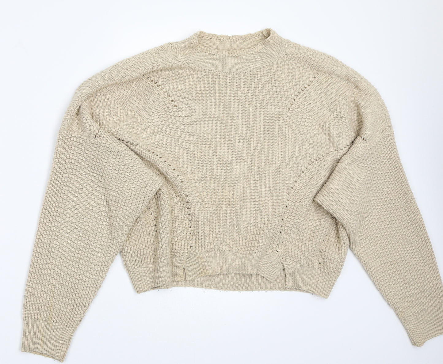 Miss Selfridge Womens Beige   Pullover Jumper Size 10