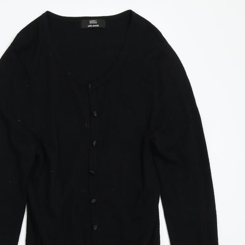 Marks and Spencer Womens Black   Cardigan Jumper Size 12