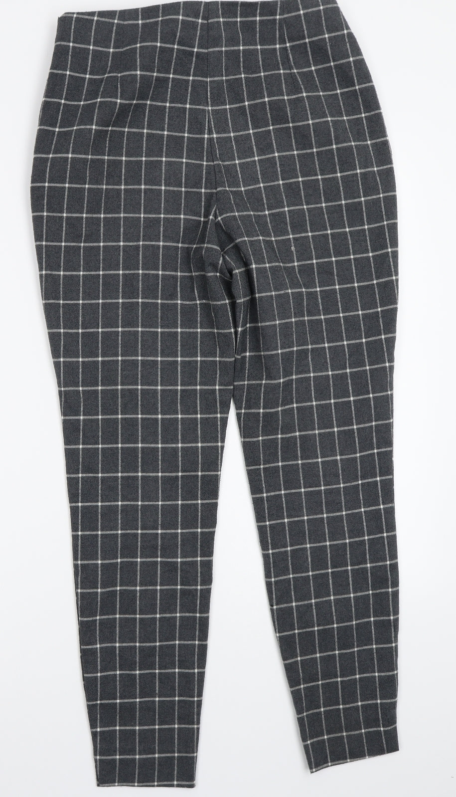 TU Womens Grey Check  Trousers  Size 10 L26 in