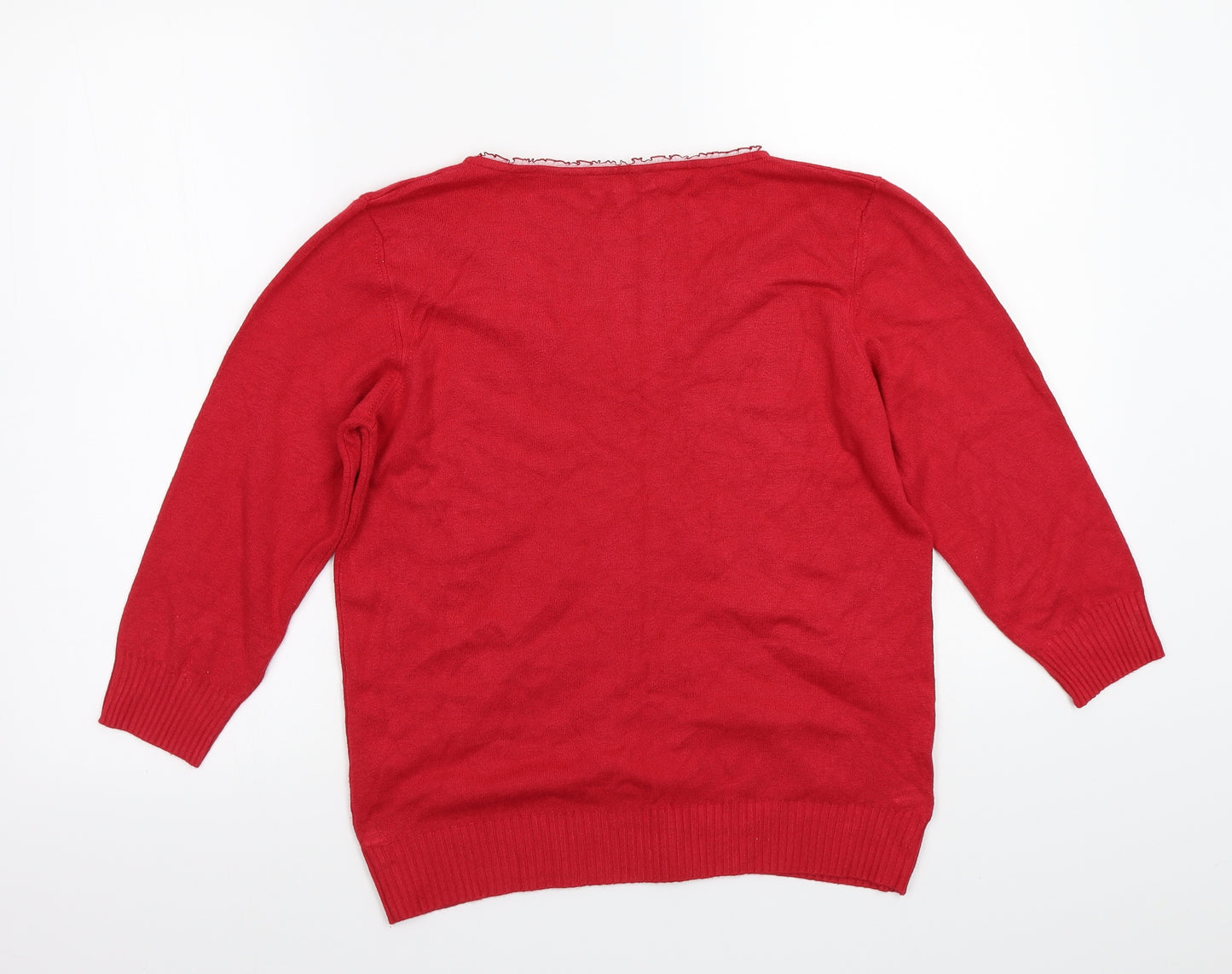 Per Una Womens Red   Basic T-Shirt Size 14