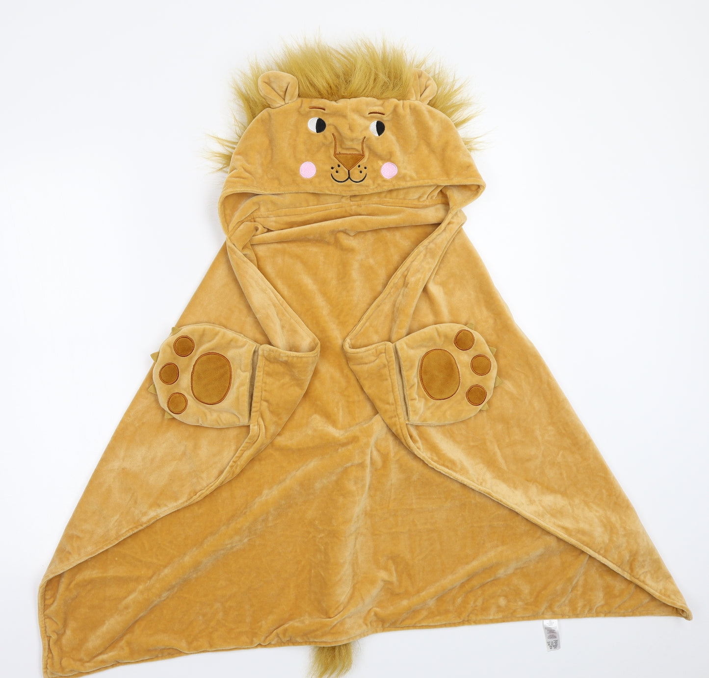 Preworn Baby Brown   Basic Coat Poncho One Size  - Lion towel wrap