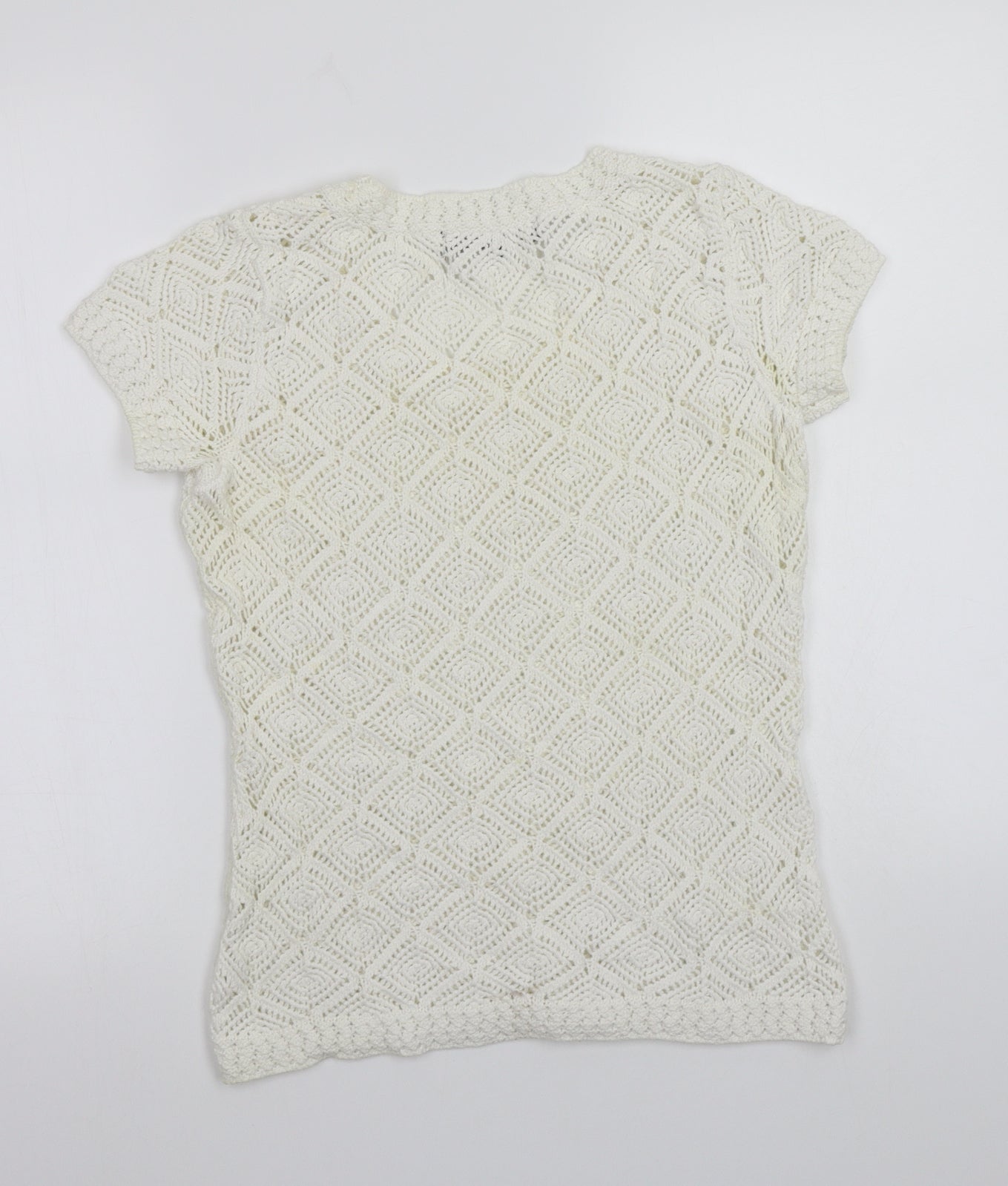 Principles Womens White   Basic T-Shirt Size 10