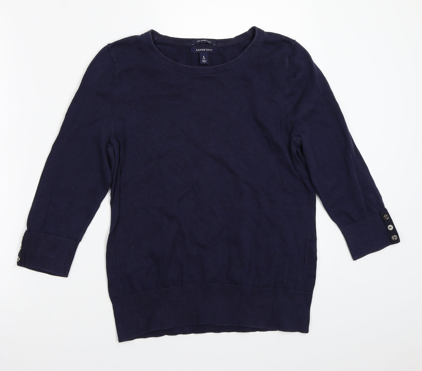 Lands end Womens Blue   Pullover Jumper Size S