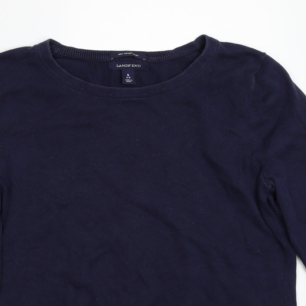 Lands end Womens Blue   Pullover Jumper Size S