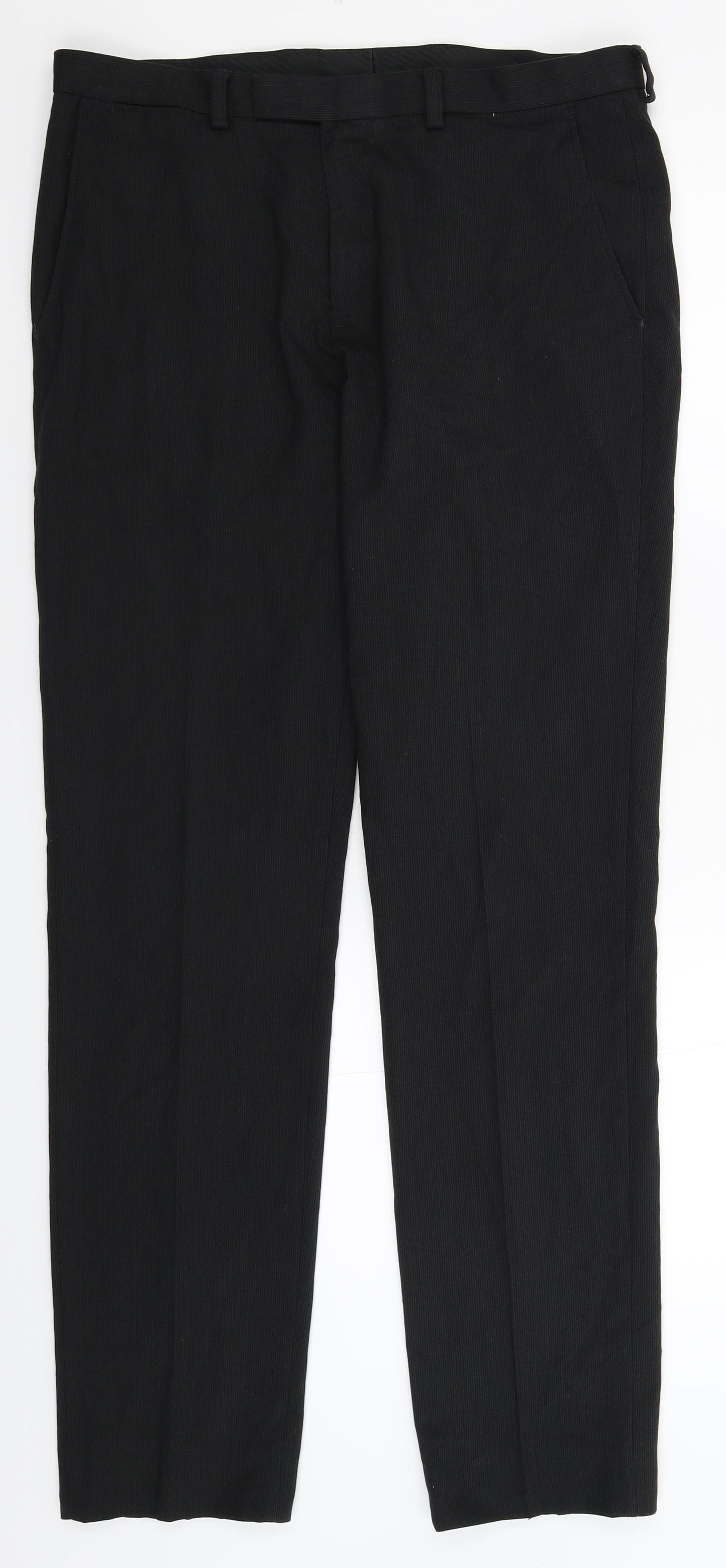 BHS Mens Black   Dress Pants Trousers Size 34 L33 in