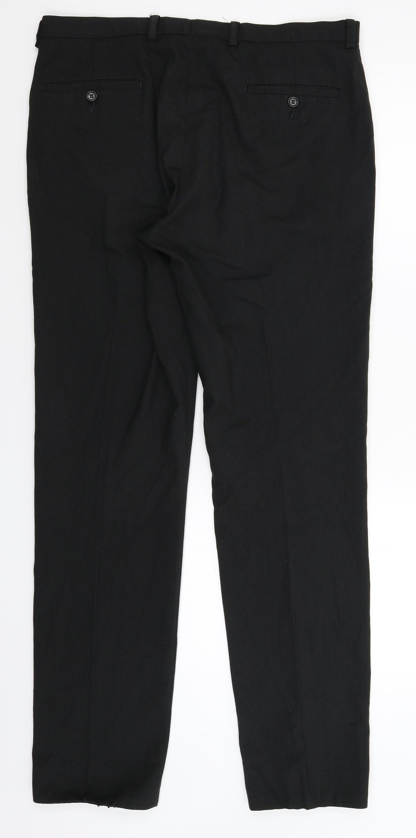 BHS Mens Black   Dress Pants Trousers Size 34 L33 in