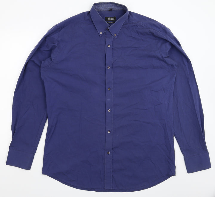 Recman Mens Blue Dress Shirt Size 43