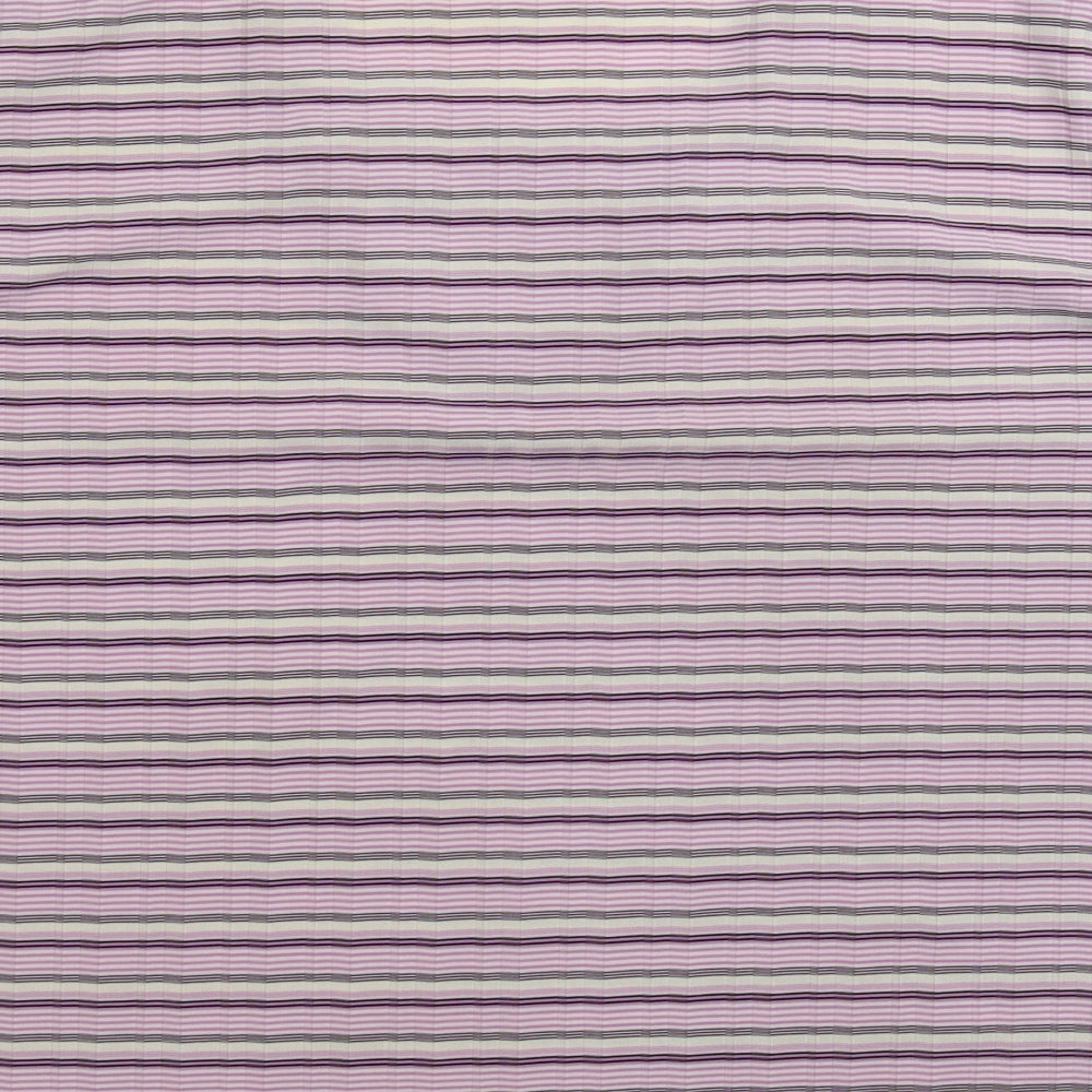 Bonmarché Womens Multicoloured Striped  Basic T-Shirt Size L