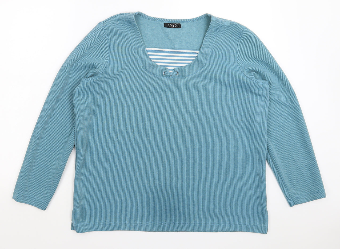 BM Womens Blue   Pullover Sweatshirt Size M