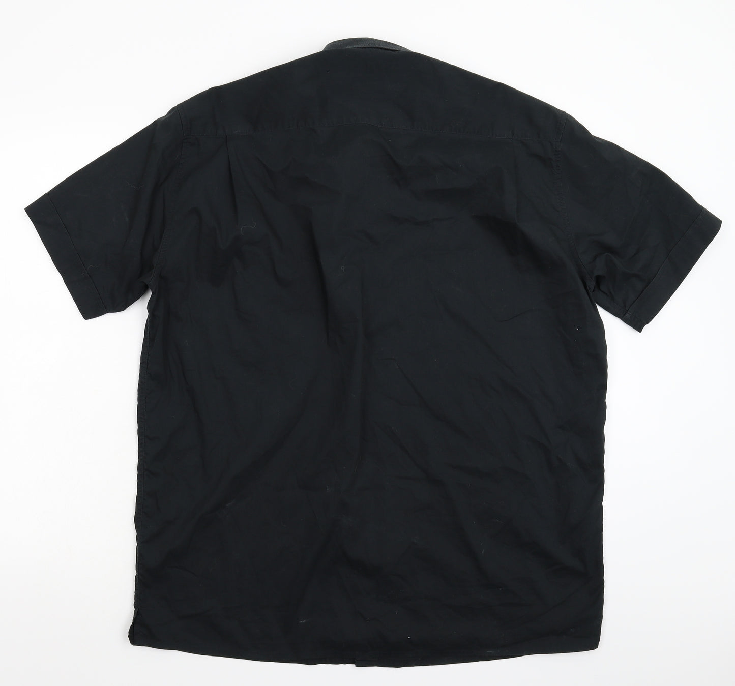 French Connection Mens Black    Button-Up Size L
