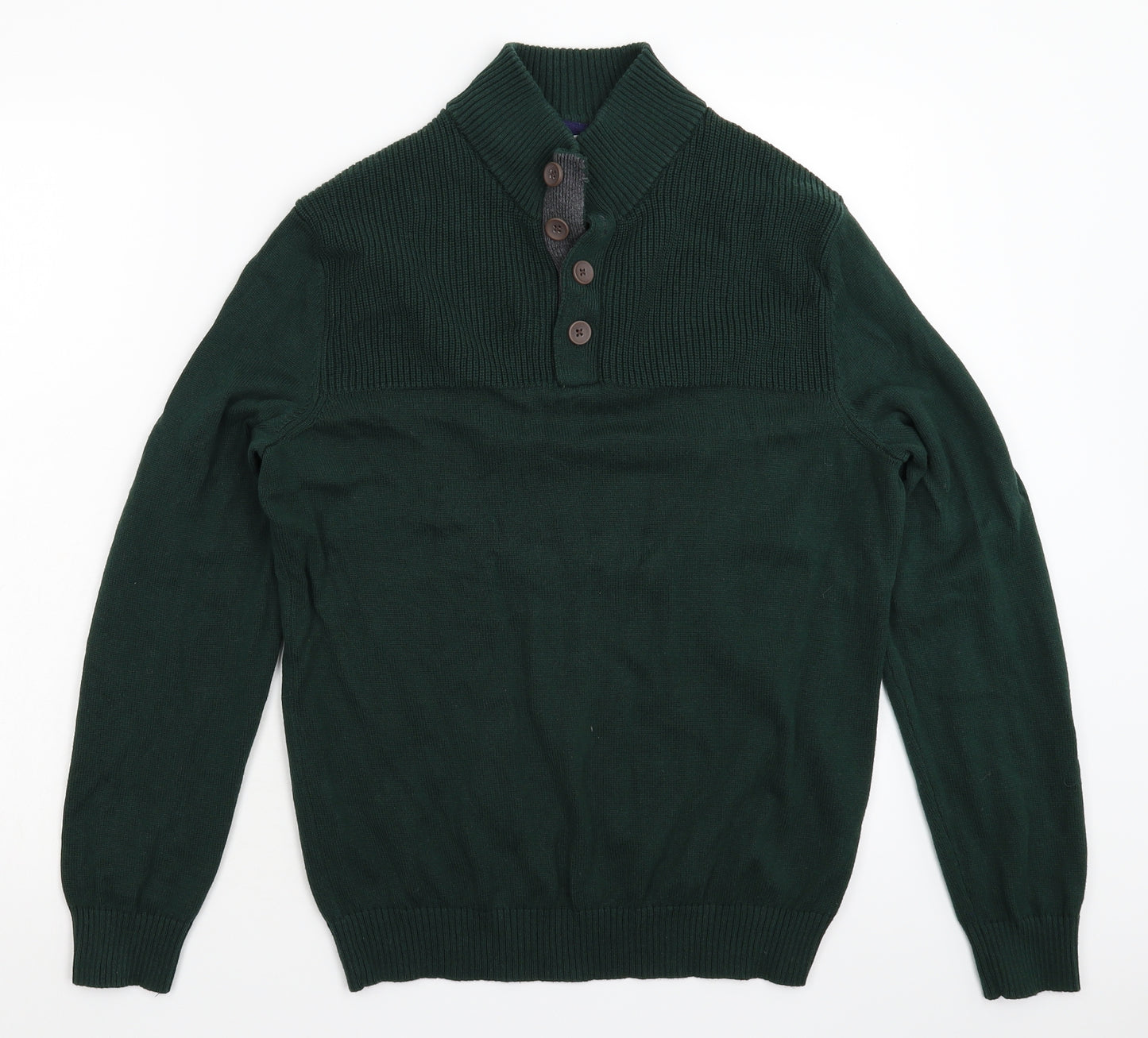 Club Room Womens Green  Knit Pullover Jumper Size L