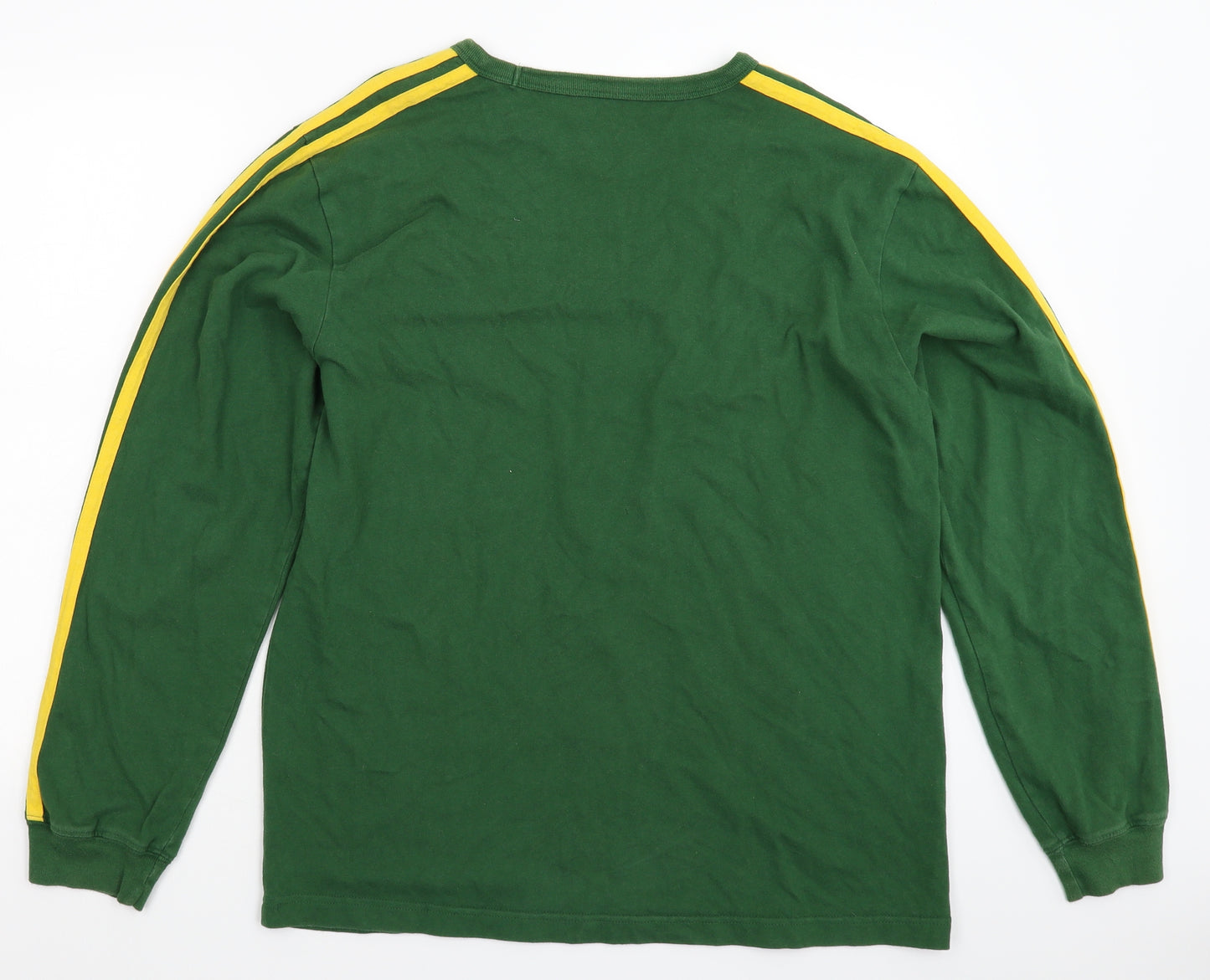 Aeropostale Mens Green Striped  Pullover Sweatshirt Size M