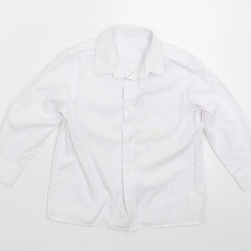 F&F Boys White   Basic Button-Up Size 4-5 Years  - Formal