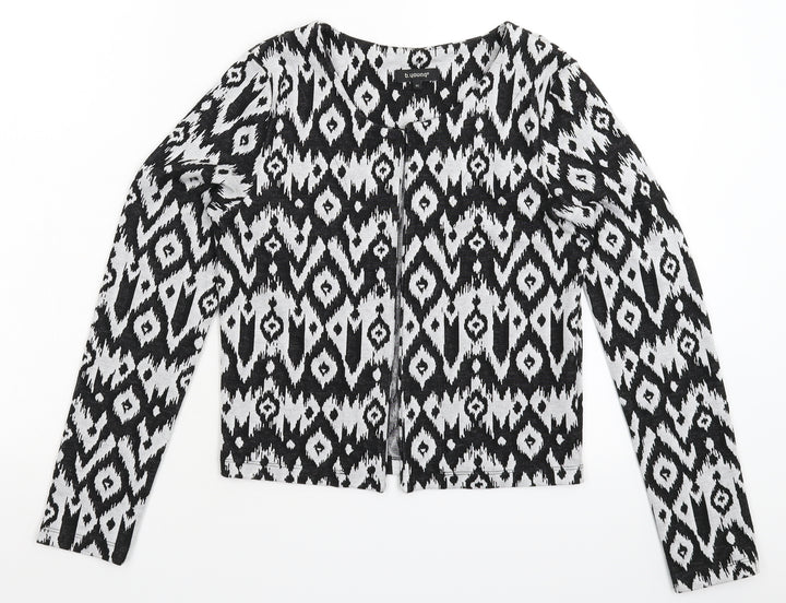 b.young Womens Multicoloured Geometric Knit Cardigan Jumper Size XS