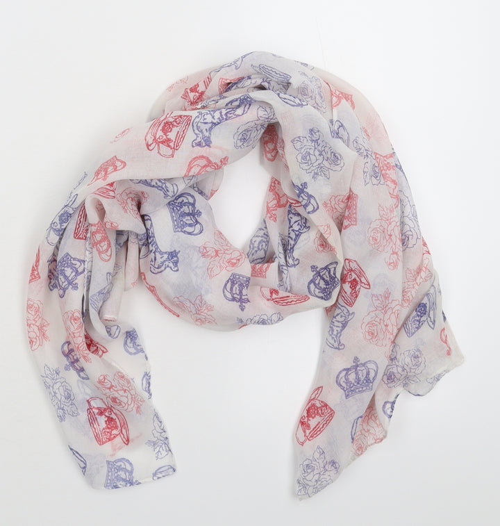 Preworn Womens White Knit Scarf