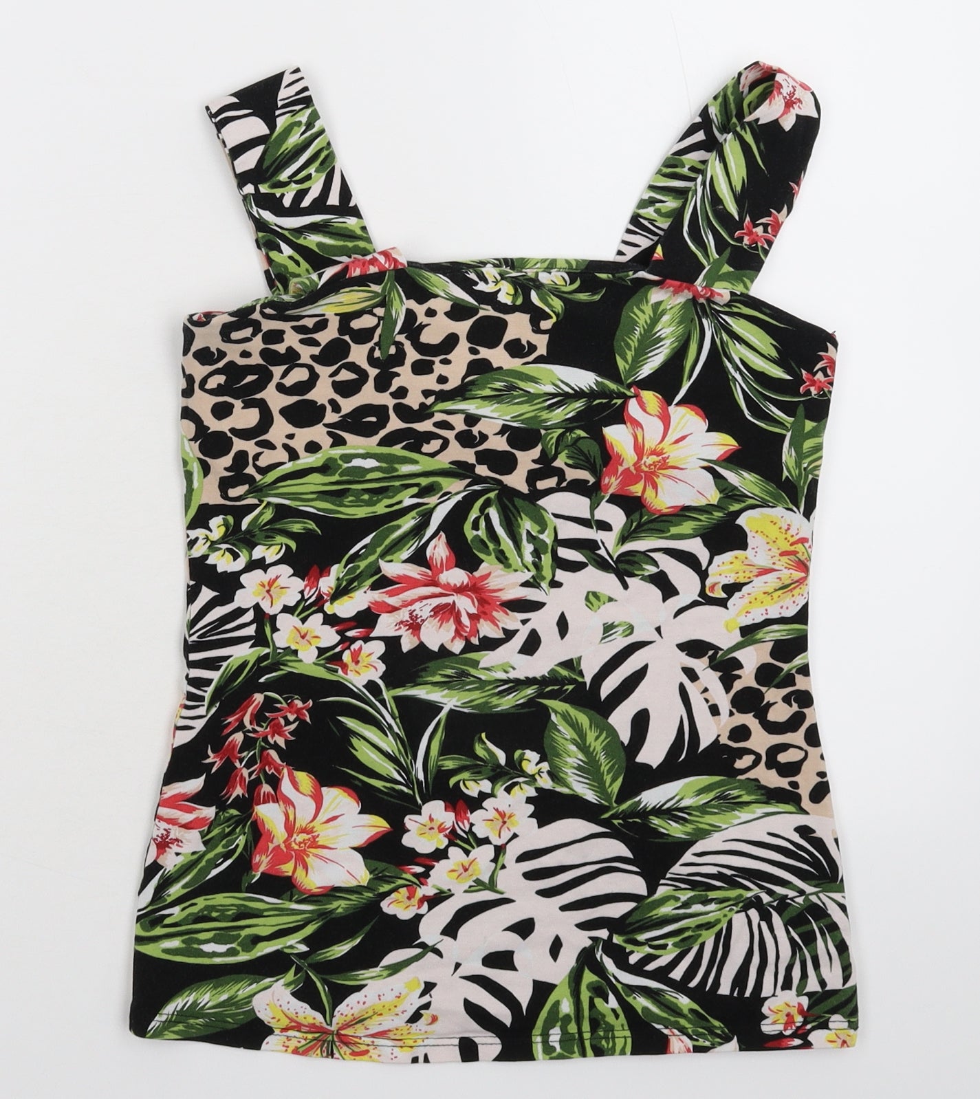 Dorothy Perkins Womens Multicoloured Floral  Basic Tank Size 8