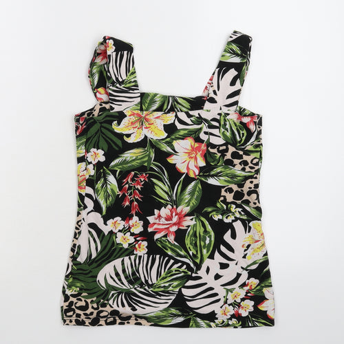 Dorothy Perkins Womens Multicoloured Floral  Basic Tank Size 8