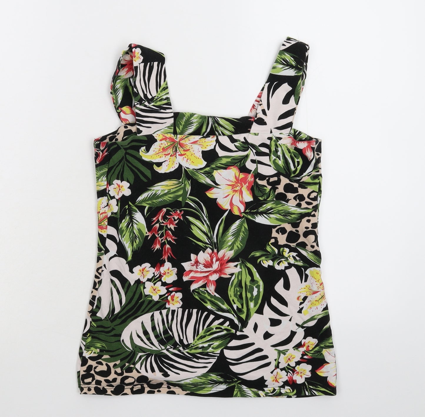Dorothy Perkins Womens Multicoloured Floral  Basic Tank Size 8
